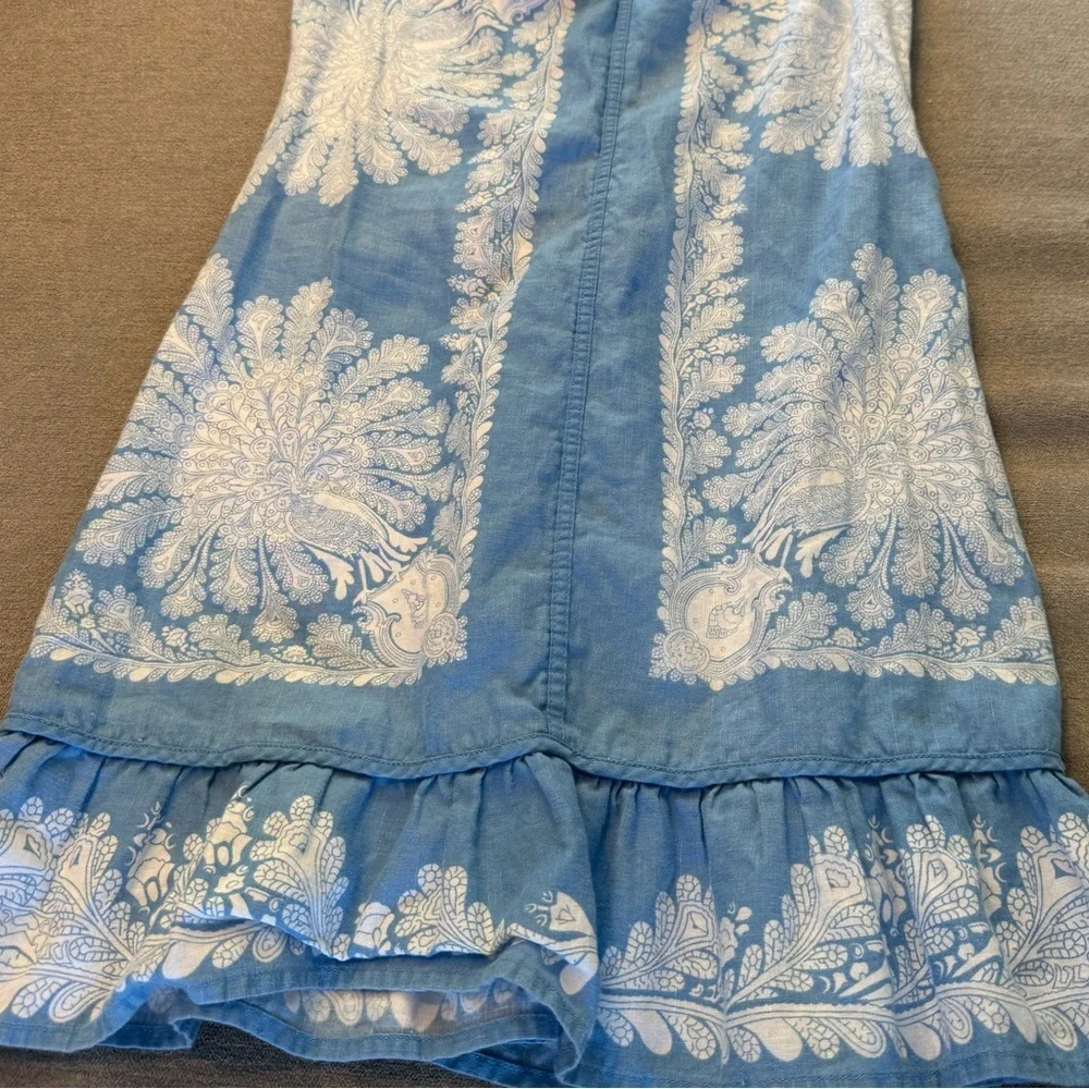 Free People Linen Blend Mini Dress